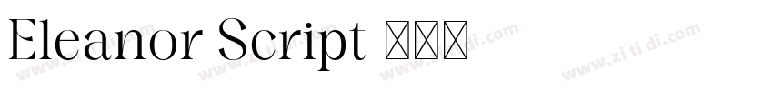 Eleanor Script字体转换